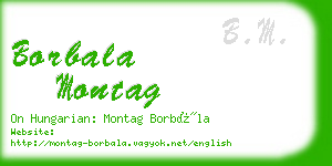 borbala montag business card